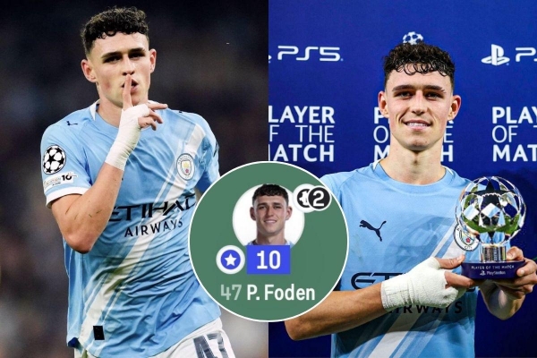 Phil Foden trở lại đỉnh cao với màn trình diễn điểm 10