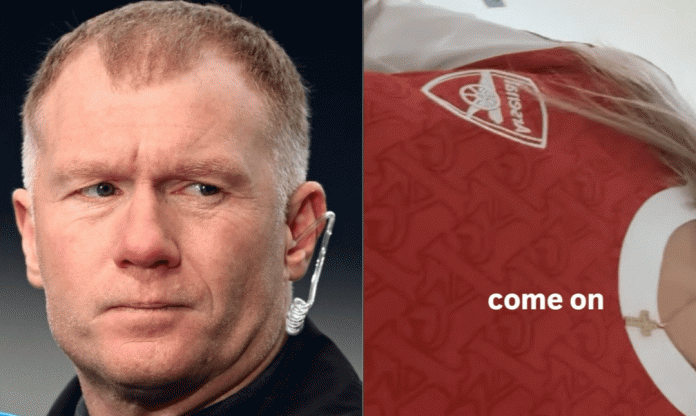 Paul Scholes phản ứng khi con gái mặc áo Arsenal