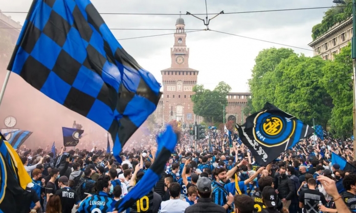 Cổ động viên Inter Milan 'ăn mừng sớm' dù chung kết C1 chưa bắt đầu