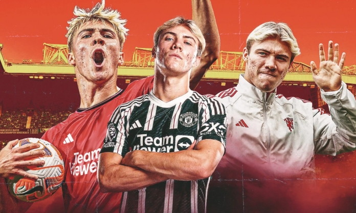 Mới chỉ đá 23 phút, Rasmus Hojlund đã ghi tên mình vào kỷ lục NHA 2023/24