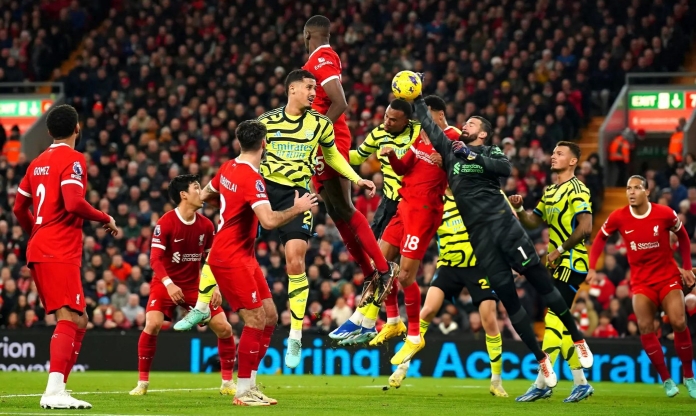 Bất phân thắng bại, Liverpool và Arsenal chia điểm kịch tính tại Anfield