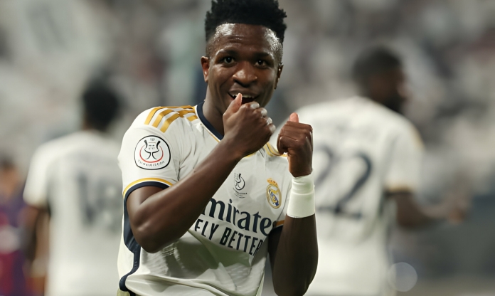 Vinicius lập hattrick, Real nhấn chìm Barca để lên ngôi tại Siêu cúp TBN