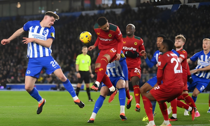 Brighton và Wolves chia điểm tại vòng 21 Ngoại hạng Anh