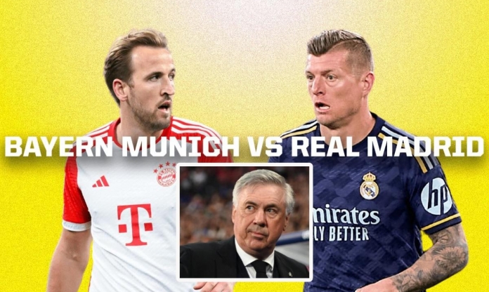 Real công bố đội hình mạnh nhất đấu Bayern Munich tại Cúp C1
