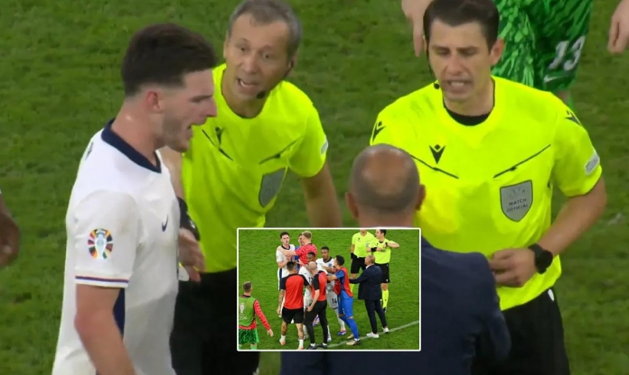 Declan Rice hùng hổ lao vào 'tẩn nhau' với đối thủ