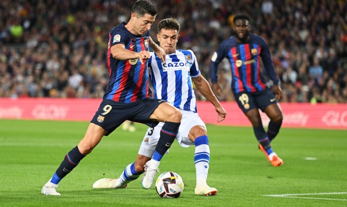Barca 'tặng quà' Sociedad trong ngày nâng cúp