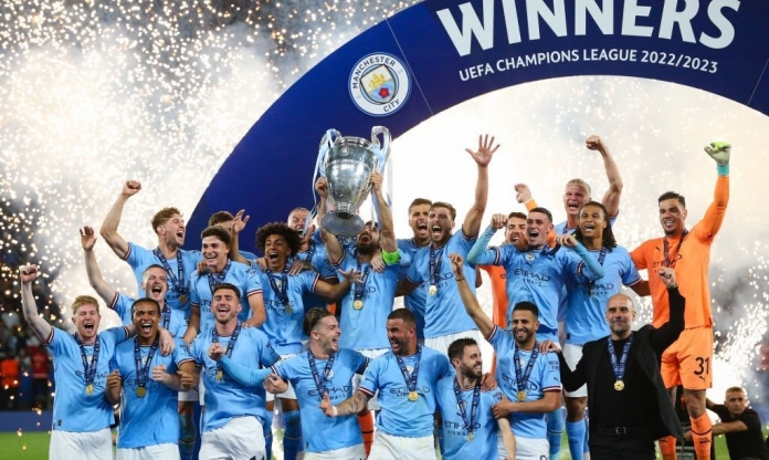 Sau cú ăn 3, Man City nhận tiền thưởng hàng trăm triệu bảng