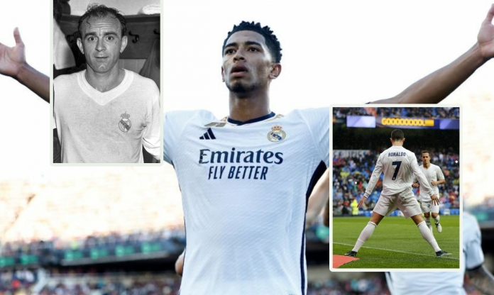 Cân bằng Ronaldo, Jude Bellingham chung mâm luôn với kỷ lục vĩ đại của 'siêu Quả Bóng Vàng'