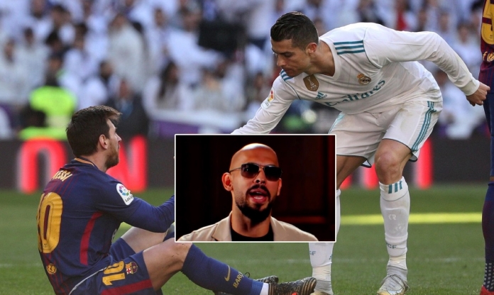 Andrew Tate tuyên bố sẽ hơn Lionel Messi và Cristiano Ronaldo nếu chơi bóng