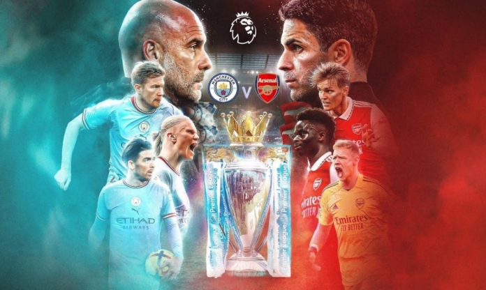 2 cúp vô địch chờ sẵn Arsenal và Man City tại vòng cuối Ngoại hạng Anh
