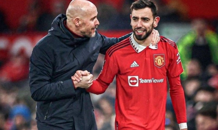 Erik ten Hag tiết lộ lý do chọn Bruno Fernandes làm đội trưởng MU