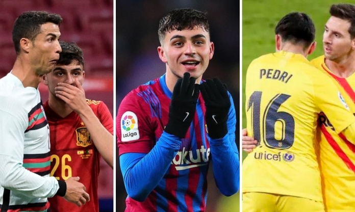 Pedri trả lời đơn giản ai là GOAT giữa Messi và Ronaldo