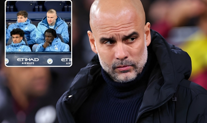 Pep giải thích lý do cho Haaland ngồi dự bị trận gặp Aston Villa