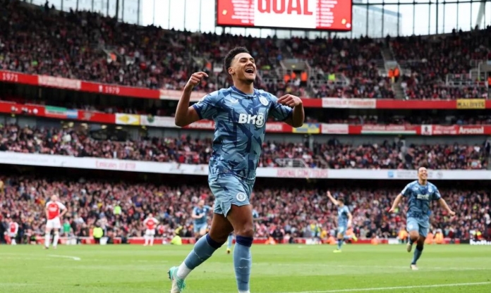 Emirates thất thủ, Arsenal nhận trận thua muối mặt trước Aston Villa