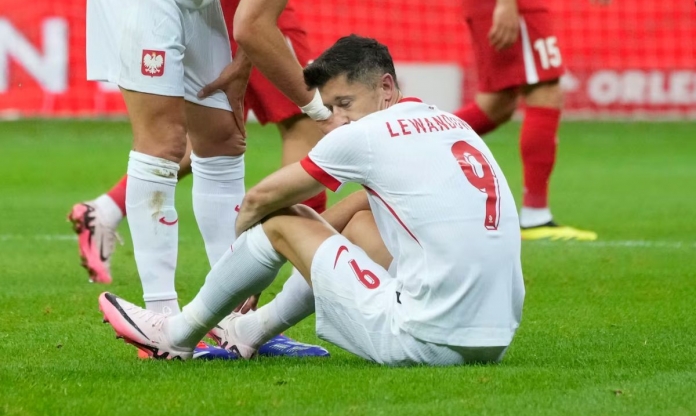 Lewandowski chấn thương ngay trước thềm Euro 2024