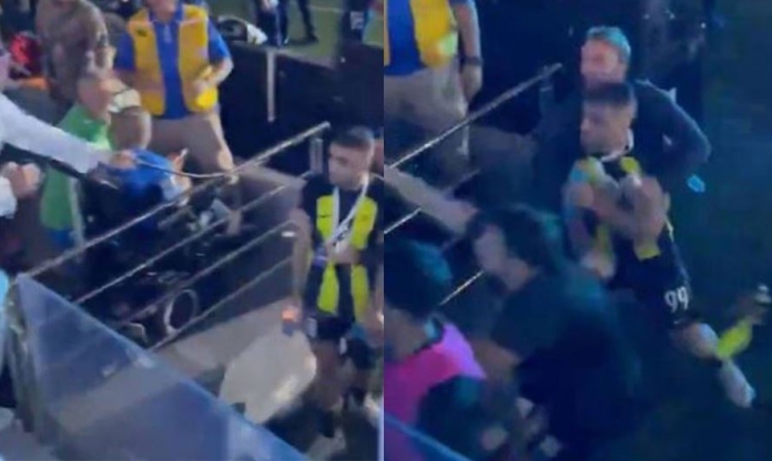 Đồng đội Benzema bị CĐV dùng roi quật trong trận chung kết Siêu cúp