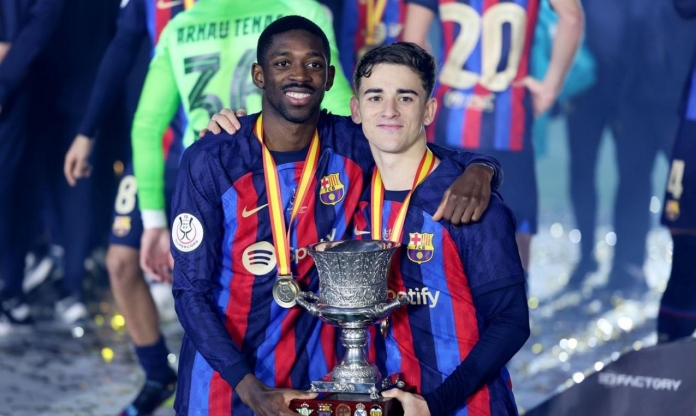 Dembele 'đâm sau lưng' Barca bằng chiêu độc với Gavi