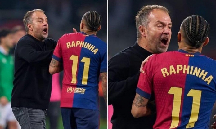 Hét vào mặt Flick, Raphinha làm dậy sóng Barcelona