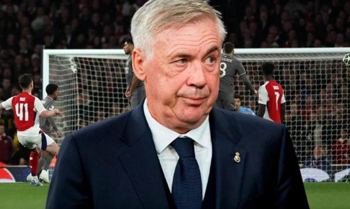 HLV Ancelotti thốt lên điều cay đắng sau trận thua Arsenal