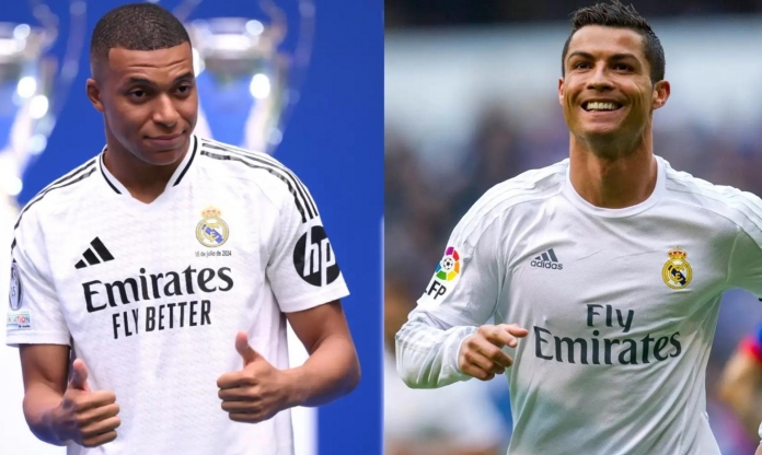 Mbappe vượt mặt Ronaldo ngay mùa đầu tiên tại Real Madrid