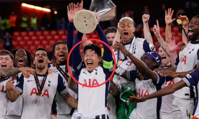 Son Heung-min không có huy chương vô địch Europa League