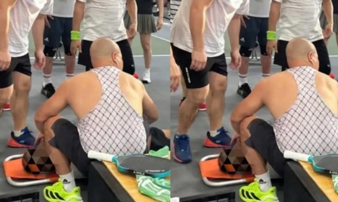 Người đàn ông ngã gục khi chơi pickleball giữa trời oi bức