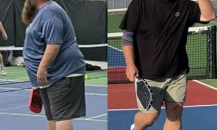 Giảm 90kg, VĐV Mỹ lột xác nhờ chơi pickleball mỗi ngày