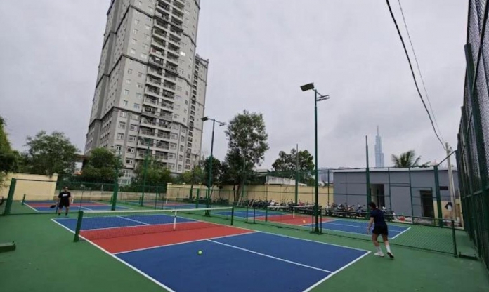 Sân pickleball xây dựng không phép bị cưỡng chế tháo dỡ