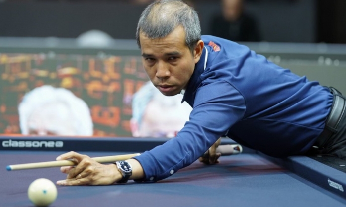 Bảo chứng sức mạnh, Trần Quyết Chiến thẳng tiến vào vòng knock-out World Cup carom 3 băng 2023