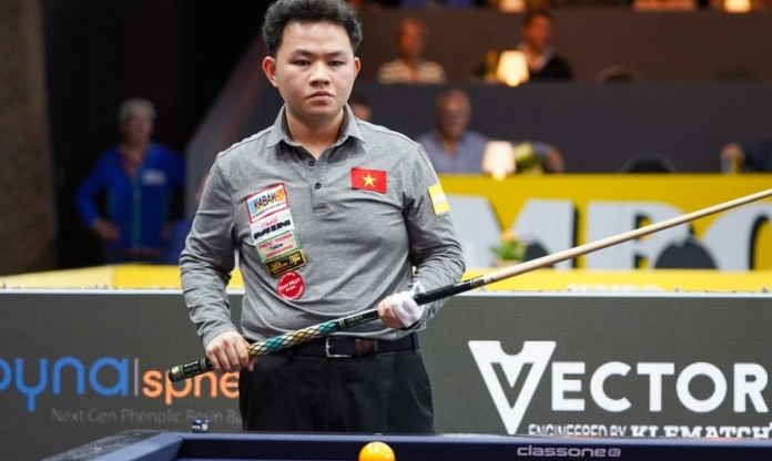 Thi đấu dưới sức, Bao Phương Vinh chính thức chia tay World Cup carom 3 băng 2023
