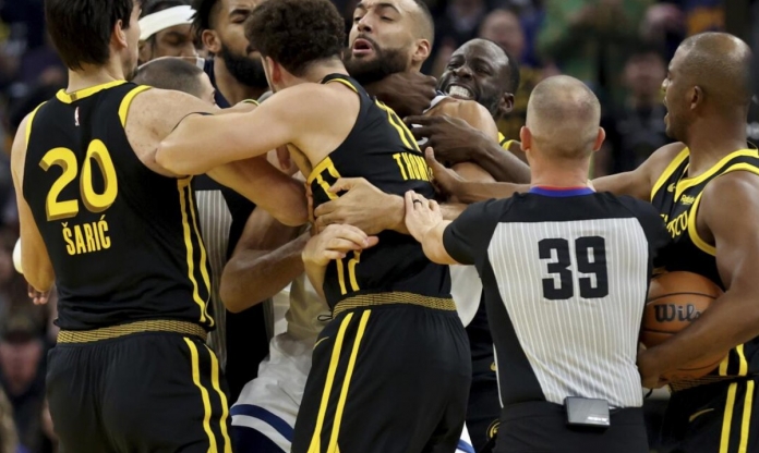 NBA ra ‘tối hậu thư’, thẳng tay trừng phạt vụ ẩu đả của Golden State Warrior và Minnesota Timberwolves