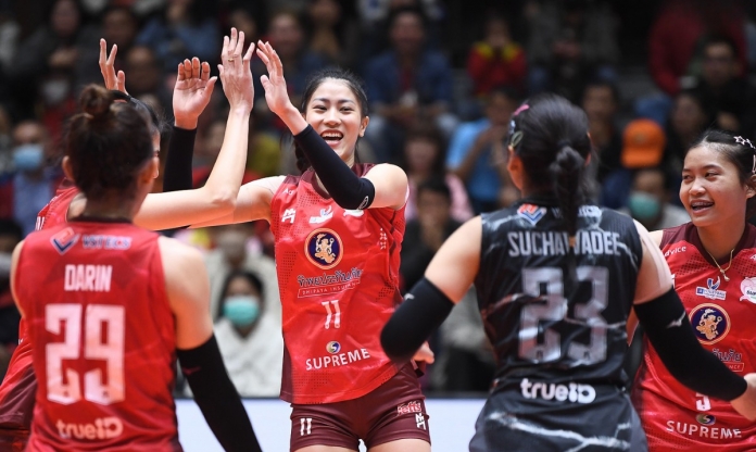 Kiều Trinh, Lâm Oanh khởi đầu tưng bừng tại giải bóng chuyền Thái Lan
