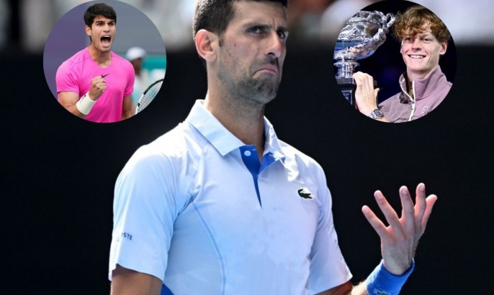 Giải mã Alcaraz, Djokovic tiếp tục đối mặt với 'bài toán' mang tên Jannik Sinner