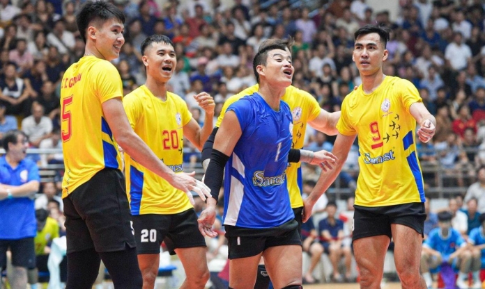 Các đội bóng chuyền nam cạnh tranh gay gắt tại giải bóng chuyền VĐQG 2024