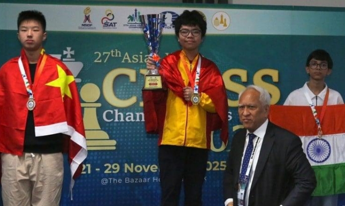 Cờ vua Việt Nam 'bội thu' HCV trong ngày mở màn giải vô địch trẻ Châu Á 2025