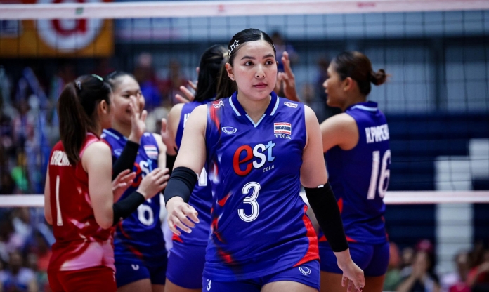 Bóng chuyền nữ Thái Lan thắng tưng bừng trận ra quân SEA Games 33