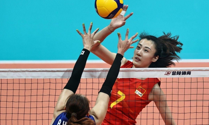 Wang Yuanyuan bật chế độ 'Nữ hoàng block', bóng chuyền nữ Trung Quốc hạ đẹp Mĩ ở VNL 2024
