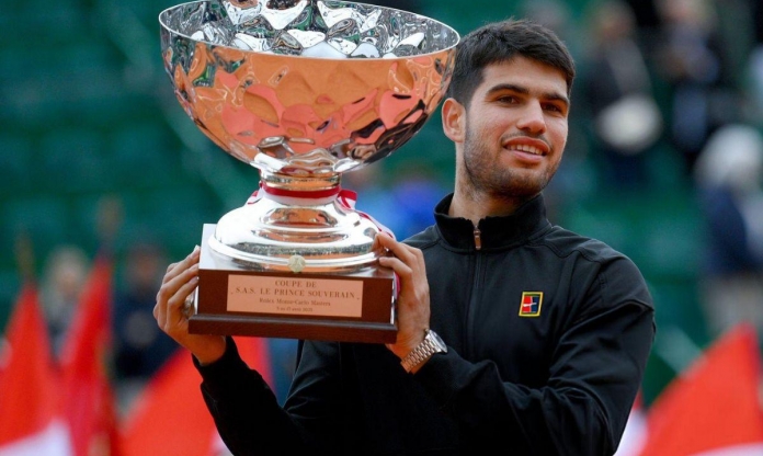Alcaraz lấy lại ngôi số 2 thế giới sau chức vô địch Monte Carlo Masters 2025