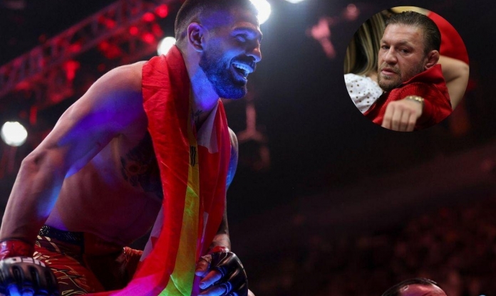 Ilia Topuria vô địch UFC hai hạng cân, Conor McGregor có động thái đặc biệt