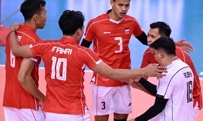 Bóng chuyền nam Indonesia bảo toàn tấm HCB chặng 1 SEA V.League