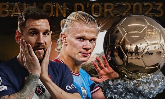 Xác nhận 100%, ngã ngũ cuộc đua Quả bóng vàng 2023 giữa Messi và Haaland