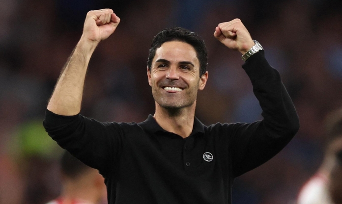 HLV Mikel Arteta hả hê sau khi Arsenal vùi dập Chelsea 5 bàn