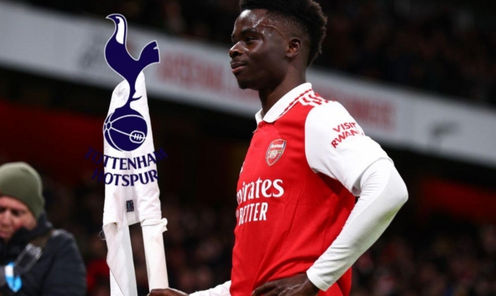 Saka troll cực mạnh, khiến CĐV Tottenham 'gấp đôi nỗi sầu'
