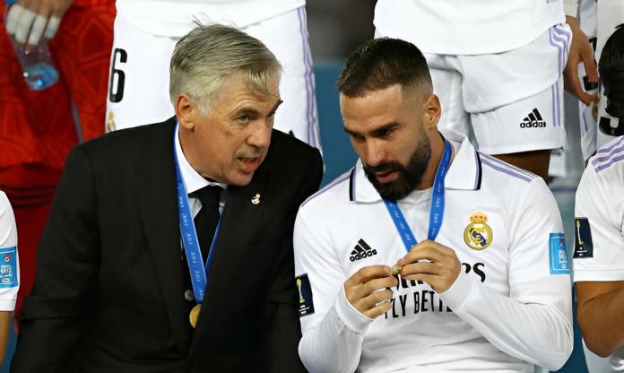 Carvajal: 'Thành công của Real Madrid là nhờ Carlo Ancelotti'