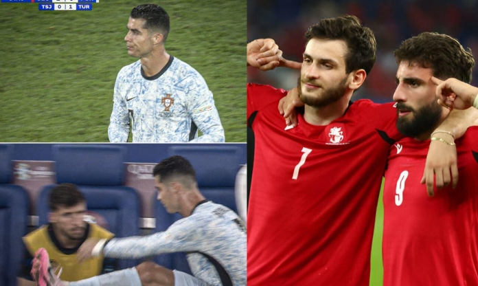 Georgia tạo ra địa chấn lớn nhất lịch sử Euro, khiến Ronaldo mất kiểm soát