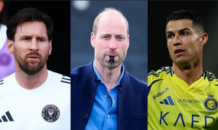 Hoàng tử William chỉ thẳng cầu thủ vĩ đại nhất giữa Ronaldo và Messi