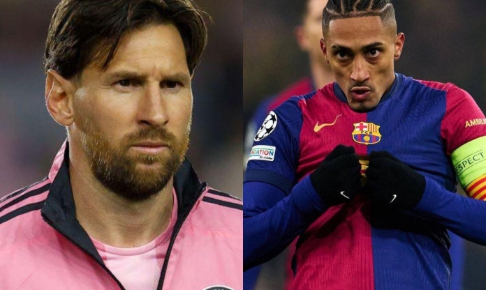 Raphinha chính thức vượt mặt Messi tại Cúp C1, nhưng vẫn kém Ronaldo