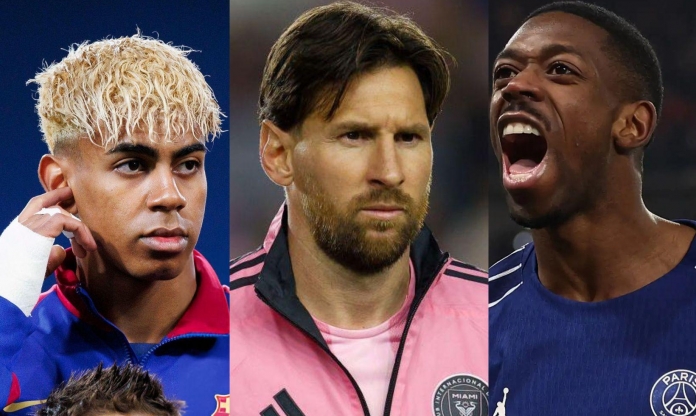 Cầu thủ xuất sắc nhất 2025: Dembele top 2, Messi góp mặt