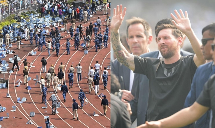 Messi gây hỗn loạn tại Ấn Độ, hàng ngàn vật thể lạ ném xuống sân