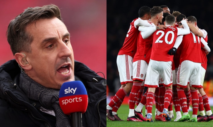 Gary Neville: 'Arsenal giải quyết thành công 2 vấn đề trước Man City'